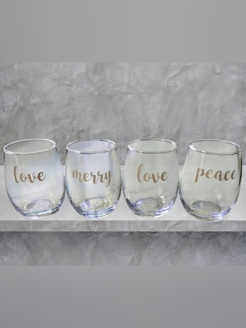 NEW Holiday Stemware Glasses - Set of 4